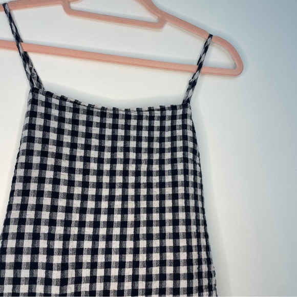 American Eagle Gingham Cutout Mini Dress | Tie Back | Adjustable Straps | Size S - Picture 3 of 6